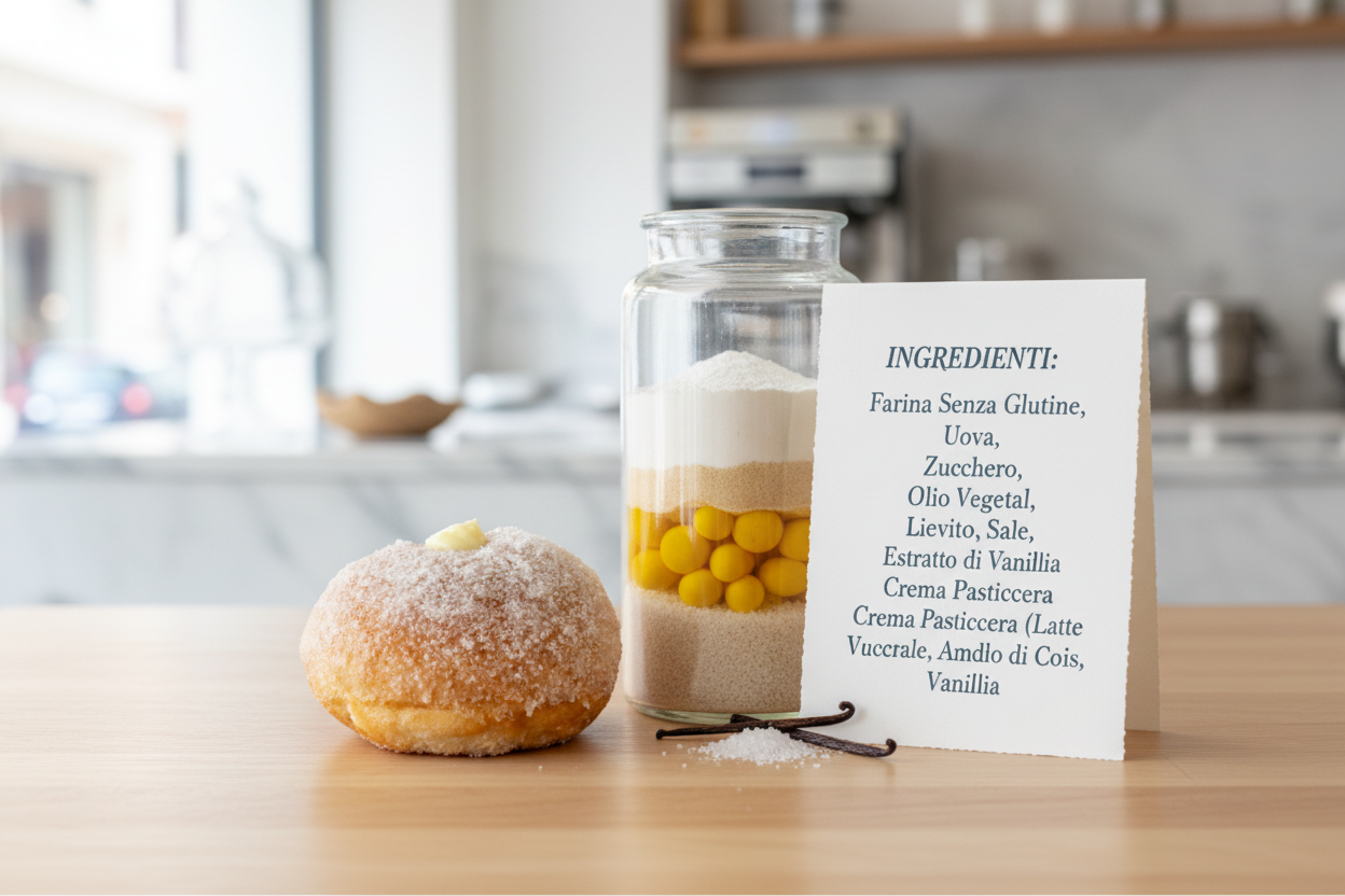 Bombolone con ingredienti