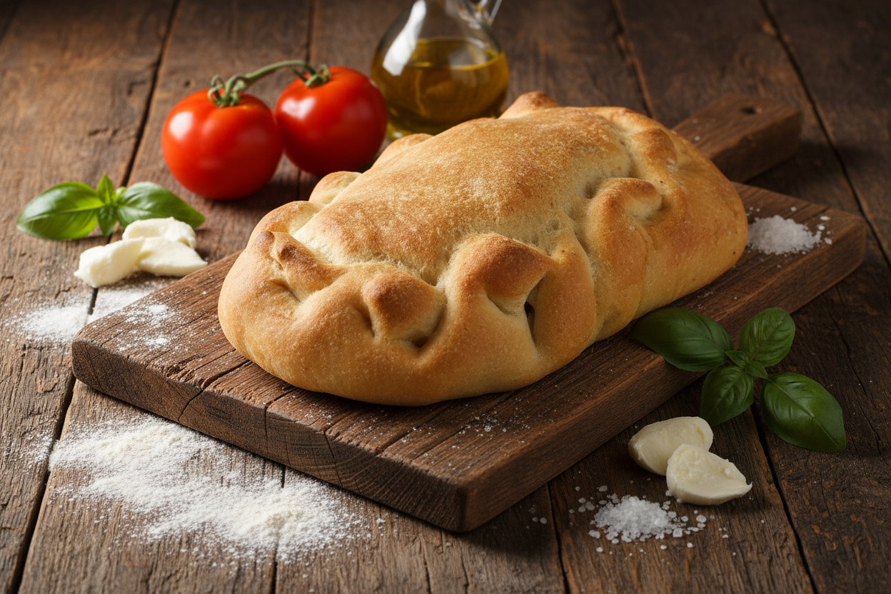 Calzone leccese artigianale senza glutine e senza lattosio