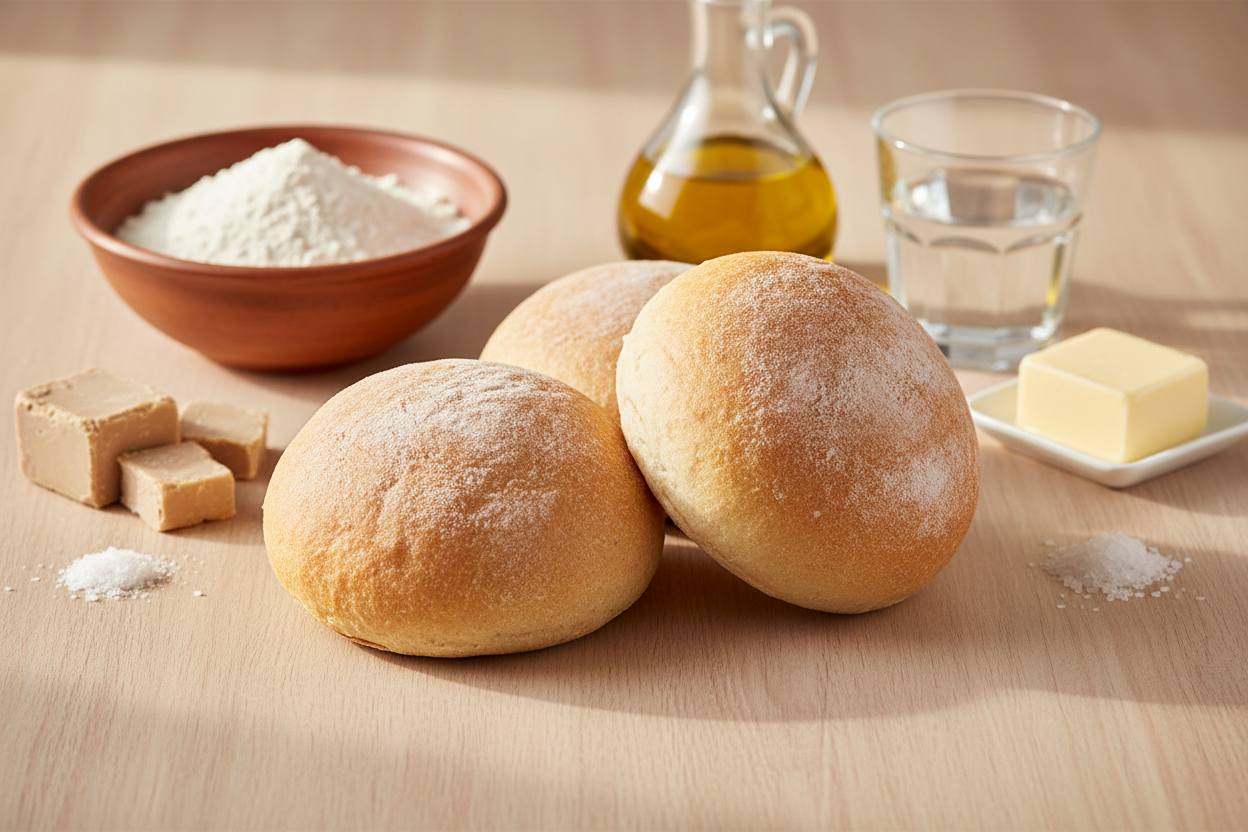 Panino artigianale con ingredienti vista laterale