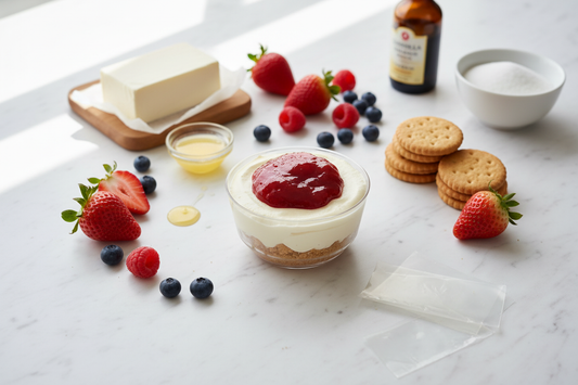 Cheesecake ai frutti rossi con ingredienti