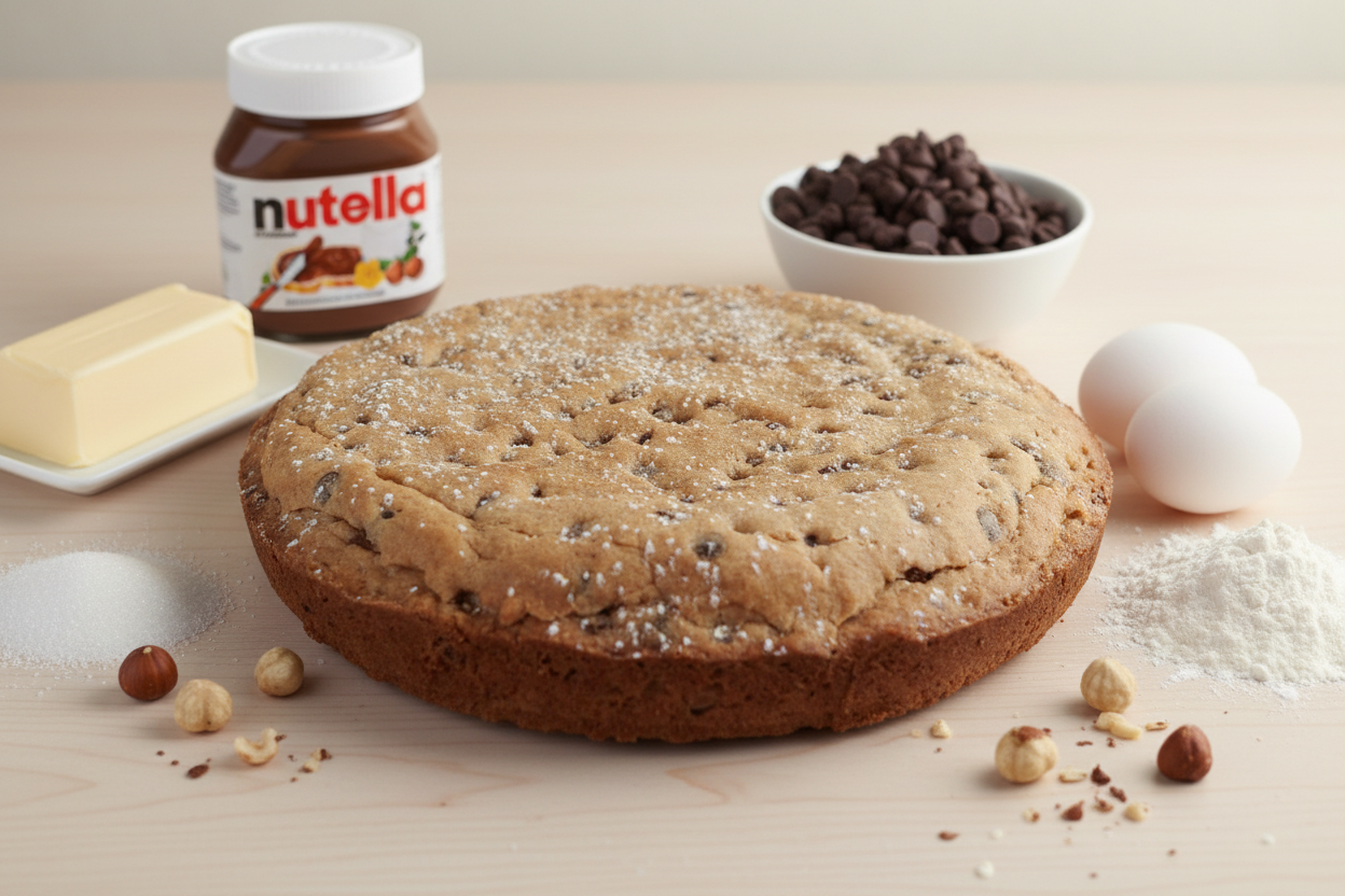 Torta Cookie con ingredienti