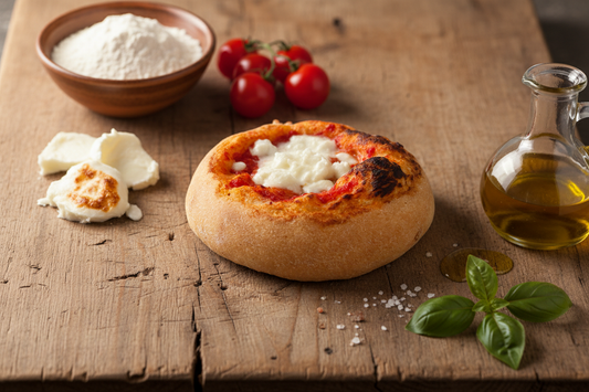 Pizzella pomodoro e mozzarella senza glutine e senza lattosio