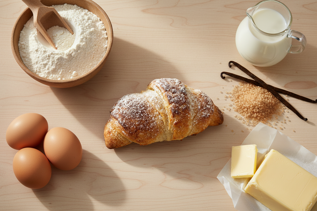 Cornetto alla crema  senza glutine e senza lattosio