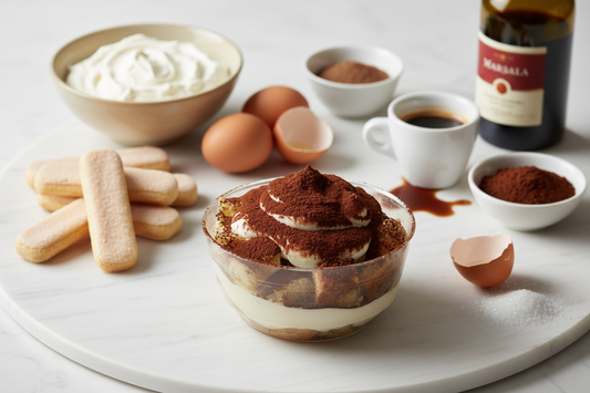 Tiramisù con ingredienti