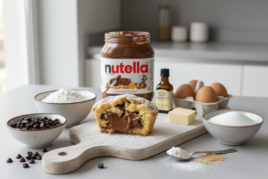 Tortino cookie alla Nutella con ingredienti